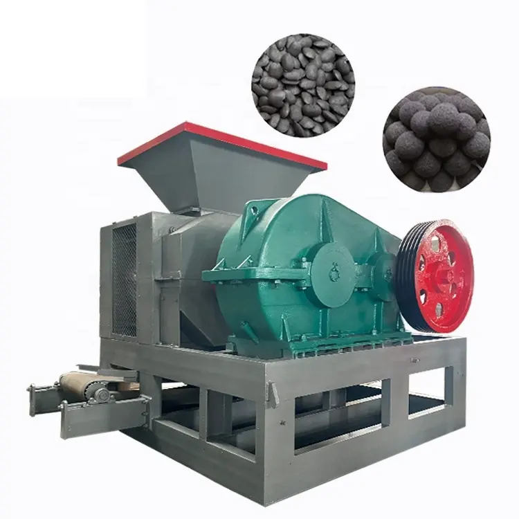 Saw dust rice husk lump wood pini-kay coal rod pressure ball biomass briquette charcoal briquetting making machine