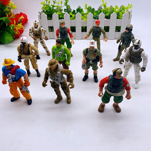 Pas cher 10cm Style Aléatoire Mains Mobiles Pieds Militaire En Plastique Soldat <span class=keywords><strong>Pompier</strong></span> Explorateur Pirate SWAT Jouet Figurines - Product Image 5