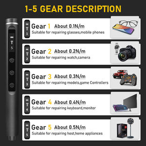 <span class=keywords><strong>Glede</strong></span> Jeu de tournevis électriques de précision à couple à 5 vitesses 3.7V sans fil rechargeable DIY Iphone Outils de réparation Tournevis électriques - Product Image 6