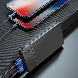 थोक के लिए हॉट सेल पावरबैंक पोर्टेबल चार्जर 10000mAh एमएएच पोर्टेबल पावर इंडिकेटर पावर बैंक