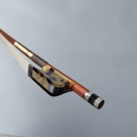 Ebony Frog Brazilwood Body Shell Inset All Size Natural Horsehair Exquisite Coated Violin Cello Bow