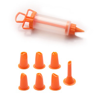 Kit de 8 douilles à pâtisserie écologiques en plastique de qualité alimentaire pour la décoration de gâteaux