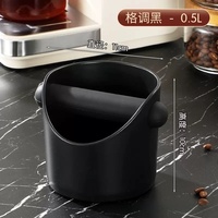 Mini Contenitore Rotondo per Fondi di Caffè in Plastica Rinforzata per Macchine da Caffè Semiautomatiche Domestiche