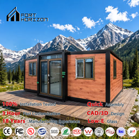 Casa Contenedor Prefabricada Expandible de Construcción Rápida de 40 y 20 Pies, 1, 2, 3, 4 Dormitorios, Venta de Casa Modular para Jardín, Anexo Residencial