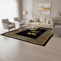 Tapis de sol de restaurant en velours de cristal surdimensionné de luxe, fabriqué à la machine, lavable, pour un usage domestique, 200x300cm, tapis de salon