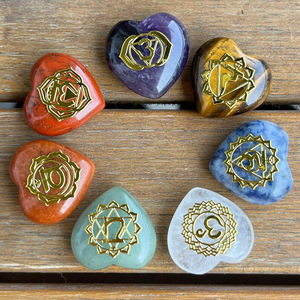 Juego de Piedras Preciosas de Cristal Natural en Forma de Corazón al por Mayor, Adorno para Decoración del Hogar, Regalo - Product Image 3