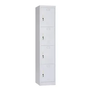 High Quality bedroom home locker hanging clothes storage cabinet depot metal wardrobe