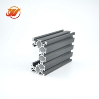 Perfil de Aluminio Industrial en Forma de U, Ranura en T Ovalada, Soporte de Canal, Perfiles de Extrusión Perforados