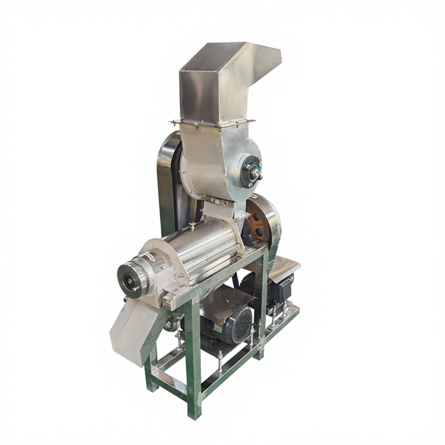 Automatic Industrial Vegetable & Fruit Extractor Juicer Machine with Engine & Motor Stainless Steel 500kg/hr Capacity