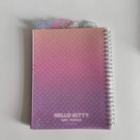 Cuaderno encuadernado en espiral con cuatro divisores de índice de PP, cuaderno de tapa blanda con estampado colorido personalizado A5 al por mayor