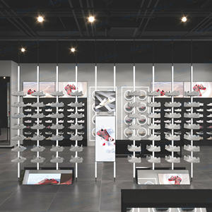 Kainice Panneau perforé mural intelligent personnalisé, affichage empilable de chaussures de sport pour le magasin - Product Image 5