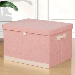 Large Capacity Foldable Linen Storage <b>Boxes</b> with Handles <b>Wardrobe</b> Storage Containers - Product Image 4