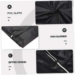 Çin cenaze malzemeleri taşınabilir siyah yüksek bariyer bez malzeme vücut çanta için ölü taşıma - Product Image 5