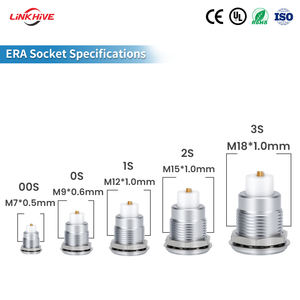 Connettore Circolare Coassiale OEM 00S-3S a 1 Pin Diritto Push-Pull Autobloccante Compatibile con Connettori Aeronautici Originali - Product Image 3