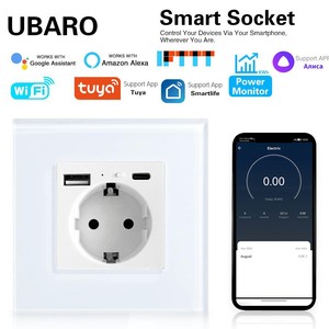 Tuya Smart European Standard <b>Socket</b> 16A With Usb Type C Wi Fi Remote Control For Home Automation - Product Image 5