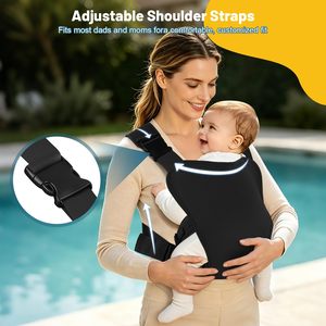 <span class=keywords><strong>Porte</strong></span>-bébé Ergonomique Premium en Néoprène – Sac Portable Chaud et Sûr pour Bébé, Idéal pour l'Eau et la Terre, Étanche, avec Bretelles Réglables - Product Image 4