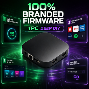 Solución para Operadores de TV, TV Box Q8 S905Y4 Android 14 4GB 32GB 4K WIFI Widevine L1, Aplicación CMS, Logotipo de Arranque Personalizado, 1 Unidad MOQ, Fábrica OEM - Product Image 4
