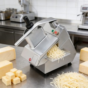 Máquina Ralladora de Queso Eléctrica Comercial, Rallador de Queso Rotatorio para Mozzarella y Parmesano - Product Image 1