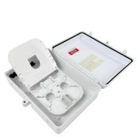 Boîtier de distribution de fibre optique extérieur FTTH 16 cœurs 2 entrées 16 sorties avec répartiteur PLC 1x16 terminaison ODP ODB pour 4G/3G
