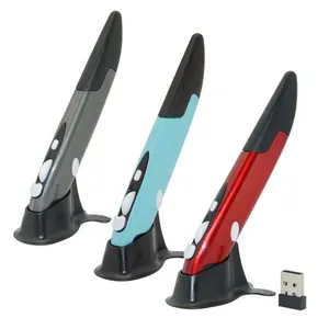 Factory Direct Supply Mini Portable New 2.4G Wireless Mouse Pen Personality Creative Vertical Pen-Shaped Battery Mouse