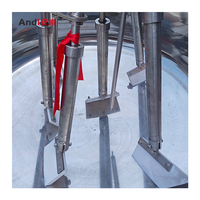 Mélangeur de cuisson planétaire à haute viscosité de type hydraulique Grande poêle à frire planétaire au gaz 500L alimentation de casserole hydraulique automatique