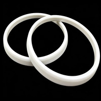 Joint d'étanchéité de valve en PTFE blanc personnalisé, résistant aux produits chimiques, à haute température, anti-usure, de qualité vierge, pour applications sanitaires industrielles