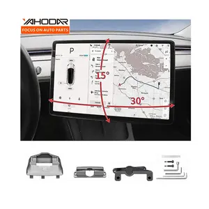Car Accessories Center Console Display Screen Rotating Holder For Tesla Model 3 Highland 2024 Adjustable Screen Bracket 4 D