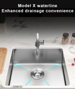 Premium SUSSingle Bowl <span class=keywords><strong>lavello</strong></span> da <span class=keywords><strong>cucina</strong></span> in acciaio inossidabile con griglia protettiva Design antigraffio facile da pulire - Product Image 4