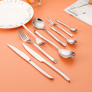 Juegos de cubiertos de lujo <span class=keywords><strong>Bolk</strong></span> de pulido de espejo de alta calidad, cuchillo para carne de boda, tenedor, cuchara, cubiertos para Hotel, apto para lavavajillas - Product Image 5