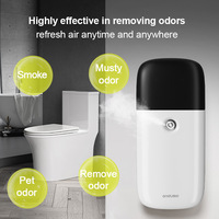 Diffuseur de parfum intelligent mural authentique pour toilettes, technologie ultrasonique à huile essentielle, fonction de minuterie, faible bruit (36 dB)