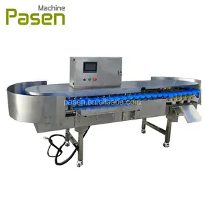 Stainless steel fresh food checkweigher scale weight check belt conveyor chicken feet weight sorting machine