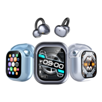 Nouveaux écouteurs intelligents à écran tactile couleur, redéfinissent l'esthétique audio ouverte, écouteurs à clip d'oreille BT V5.3 mini sans fil