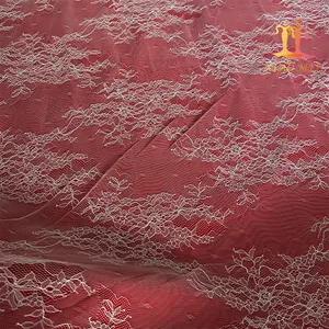 Wholesale cheap Nylon wedding French fancy bridal tulle lace fabric XM-FL0142