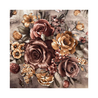 Motif de fleurs imprimé velours tissu d'ameublement velours impression rideau tissu canapé tissus velours imprimé