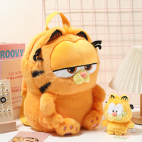 Poupée de chat en peluche orange avec broderie super douce et remplissage en coton PP pour le soulagement du stress et les cadeaux d'anniversaire des enfants