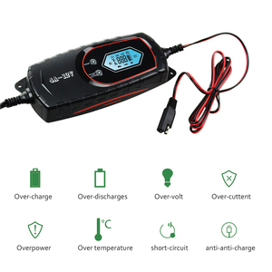 Chargeur <span class=keywords><strong>de</strong></span> batterie sélectionnable 4 A, 6V ou 12V entièrement <span class=keywords><strong>automatique</strong></span> pour voitures, SUV et camions-Batterie plomb-acide et lithium - Product Image 5