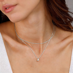 Collar con Colgante de Letra Inicial Hipoalergénico, Chapado en Oro de 18K, Resistente al Agua, con Caja de Regalo en Forma de Rosa, Juego de Joyería para San Valentín 2026 - Product Image 2