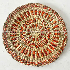 Mantel Individual de algas marinas redondas naturales bohemias tejidas a mano mantel hecho en Vietnam adecuado para cocina Hotel restaurante - Product Image 4