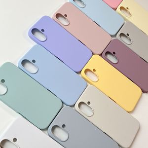 Funda de Silicona Líquida para <span class=keywords><strong>iPhone</strong></span> 17 16 15 14 Pro Max, Cubierta Suave Antigolpes, Logotipo Personalizado OEM, Venta al Por Mayor - Product Image 5