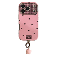 Pendentif étoile rétro en cuir adapté aux étuis de téléphone 16 17promax Iphone15 Tout compris 13 Résistance aux chutes 11