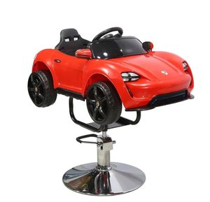 Equipo de barbería Peluquería Niños Silla Coche Simple Juguete de dibujos animados eléctrico Corte de pelo Niños Silla de peluquero Listo para enviar - Product Image 5