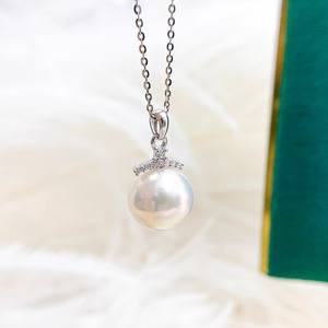 Accessoires Wenchi 30845DIY, pendentif en argent S925, support vide, perles de 11 à 17 mm, fermoir dissimulé, collier, perles en vrac, modèle 10030 - Product Image 3