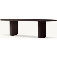 Table à manger rectangulaire en bois massif de chêne, style américain, pour la maison, vente en gros