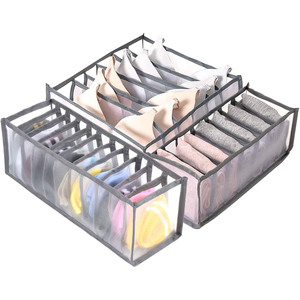 Set of 3 <strong>Underwear</strong> Drawer <strong>Organizer</strong> for Women Foldable <strong>Underwear</strong> Storage Box <strong>Organizer</strong> Closet <strong>Underwear</strong> <strong>Organizer</strong> - Product Image 1