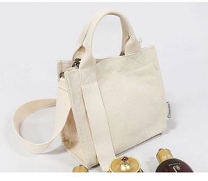 Custom Design Heavy Canvas <b>Tote</b> <b>Bag</b> Plain with <b>Zipper</b> Pocket - Product Image 3