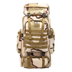 Nuovo 80 litri impermeabile mimetico grande capacità zaino da viaggio uomo bagaglio esterno 100L escursionismo tattico zaino - Product Image 5
