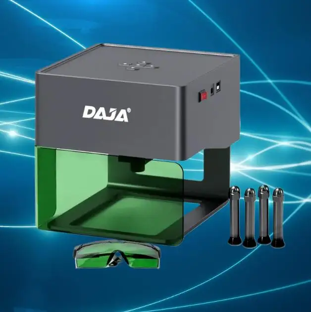 ماكينة نقش بالليزر لمناطق الجلد المكتبية DIY ملحقات المصنع DAJA DJ6 عالية الجودة منخفضة الثمن للمواد المنزلية الصغيرة
