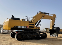 Excavatrice sur chenilles SY980H, garantie 1 an, moteur haute efficacité, boîte de vitesses PLC, pompe hydraulique, roulement, MARQUE DE PREMIÈRE QUALITÉ, puissance 425KW