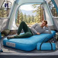 Matelas gonflable électrique encastrable personnalisable populaire pour le camping et la sieste en extérieur