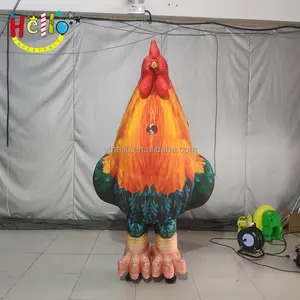 Costume d'animal gonflable de marche Costume de poulet gonflable de performance de rue